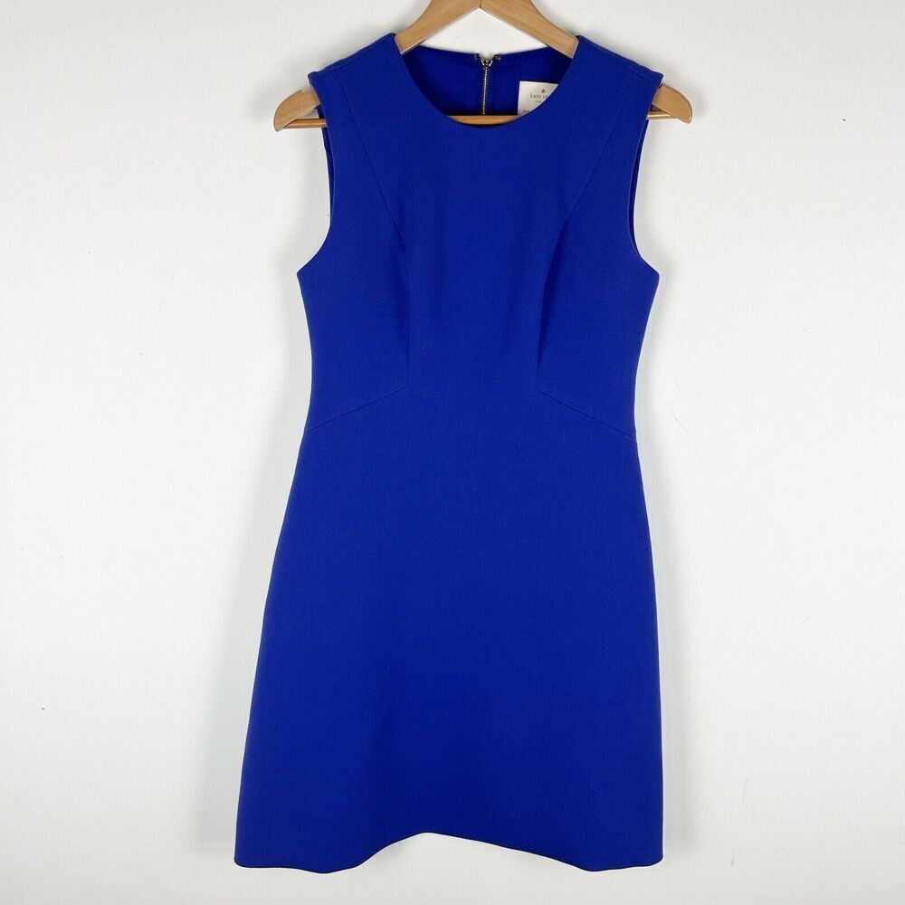 kate‎ spade shift  dress size 6 blue gold  Sleeveless Cocktail​​​